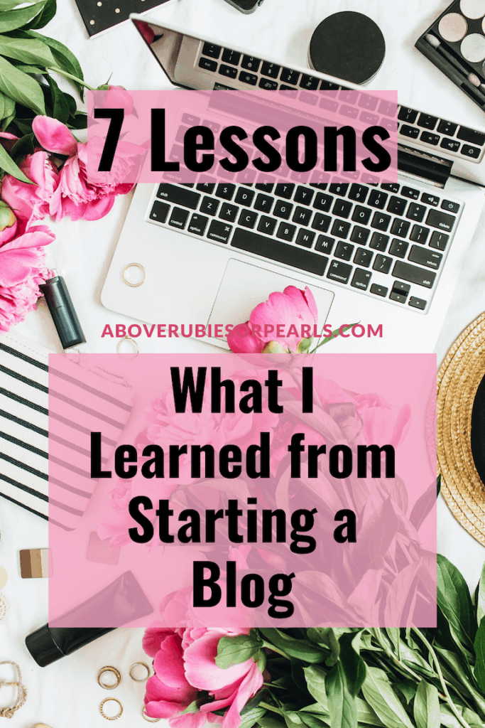 Lessons for Starting a Blog