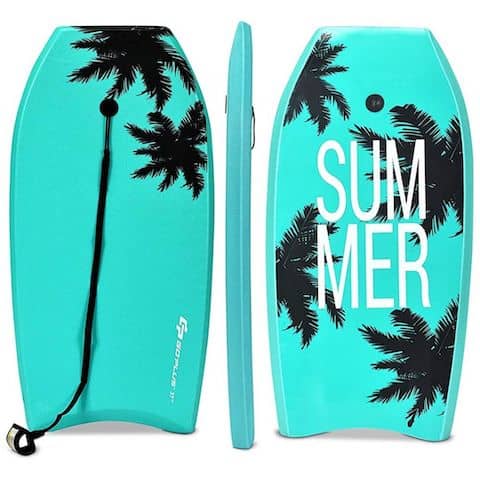 Goplus Boogie Boards for Beach in green coconut palm