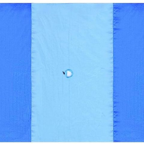 Imgokaha Beach Blanket with Umbrella Hole in blue