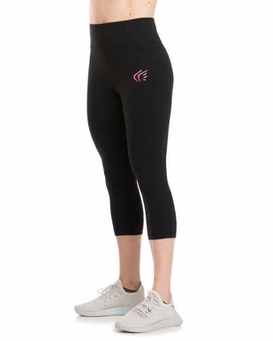 Wear capri leggings for an at-home workout