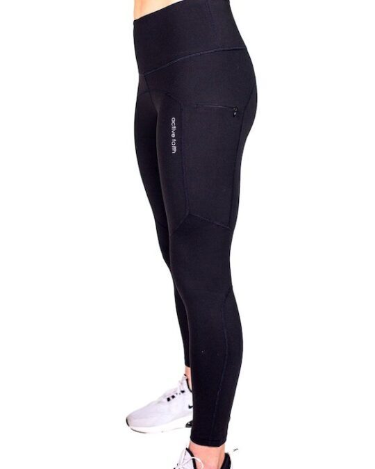 Wear black tights for an at-home workout