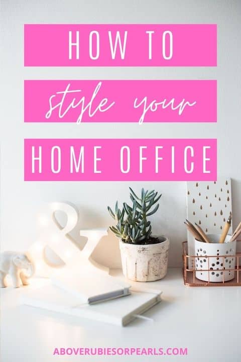 use desk accessories to decorate your home office