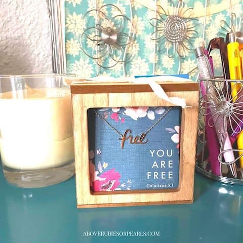DaySpring's You Are Free - Necklace and Promise Book Gift Set